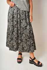 MIDNIGHT SWIRL MAXI SKIRT
