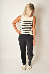 RIBBED FUNNEL NECK