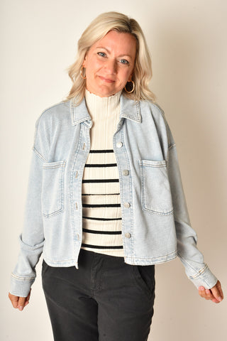 ALL DAY CROPPED DENIM JACKET