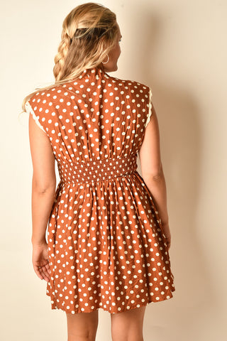POLKADOT ZIP DRESS
