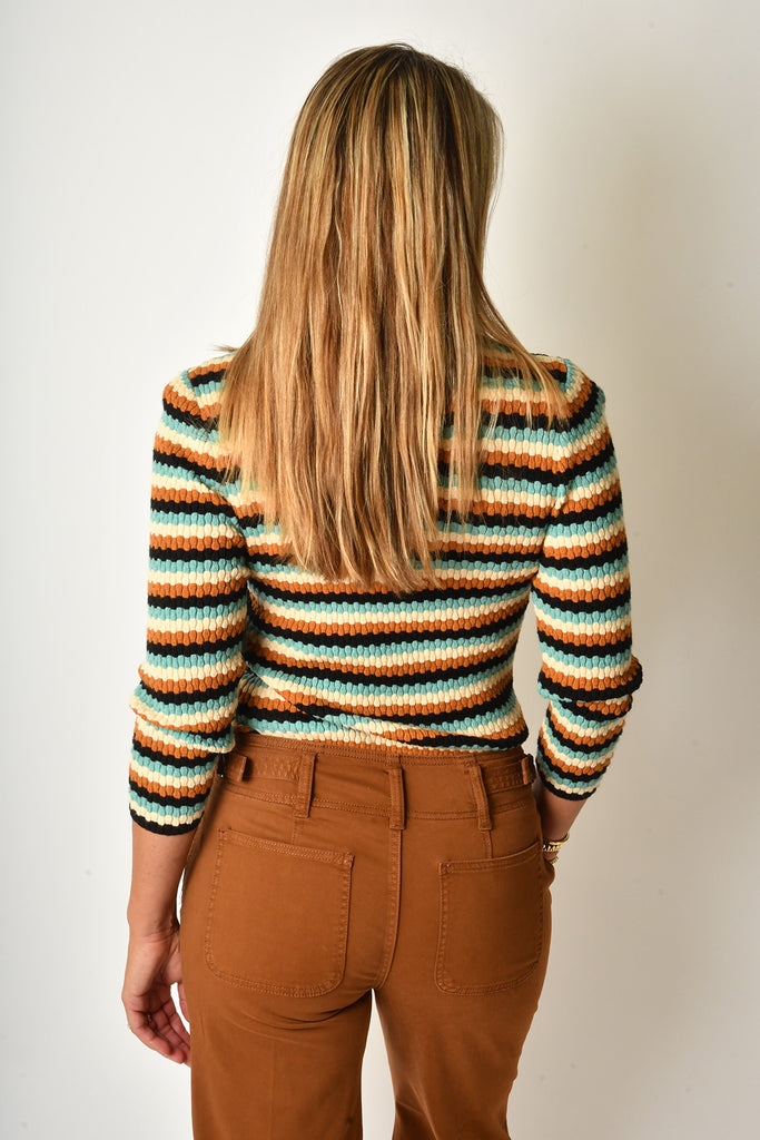 MISSONI STRIPE V-NECK SWEATER