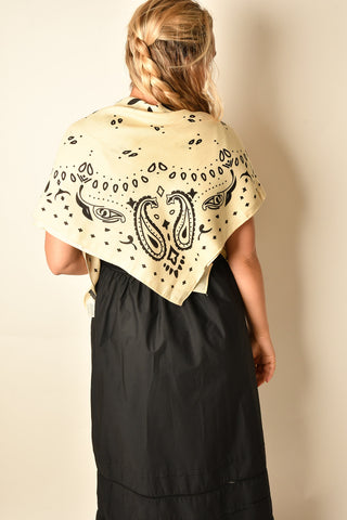 VINTAGE PAISLEY SQUARE SCARF