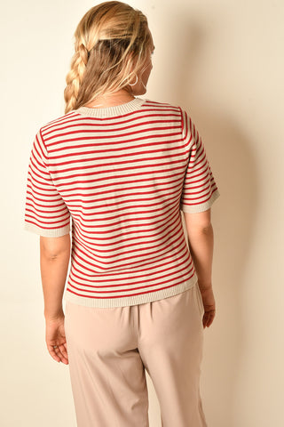STRIPE SWEATER TEE