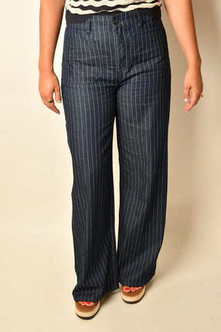 MARINE FULL LENGTH JEAN LUNA STRIPE