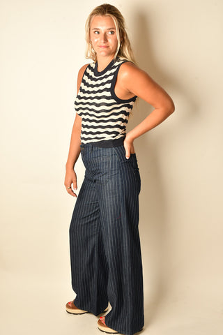 EVERYDAY CHEVERON KNIT SHELL