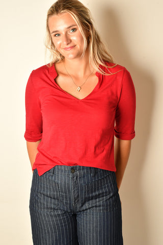 DOLCE NOTCH NECK TEE