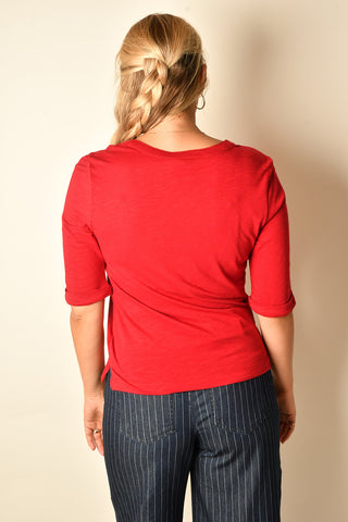 DOLCE NOTCH NECK TEE