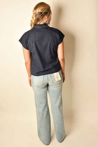 MARINA EMBROIDERED SAILING BLOUSE