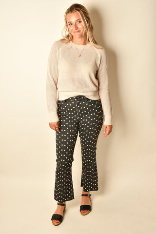 SOLEIL OPEN STITCH SWEATER