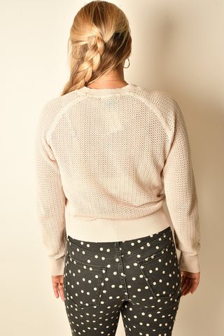 SOLEIL OPEN STITCH SWEATER