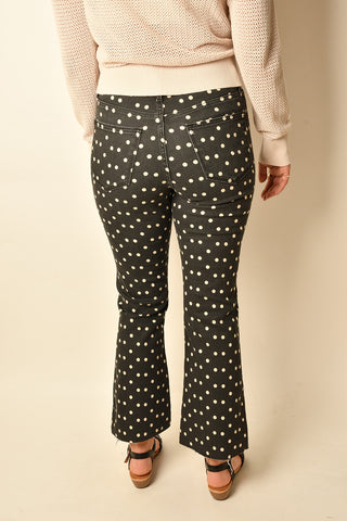 POLKA DOT CROPPED FLARE