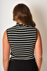 ESSENTIAL SLEEVELESS MOCKNECK