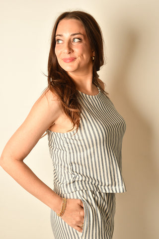 SLOANE KNIT STRIPED TOP