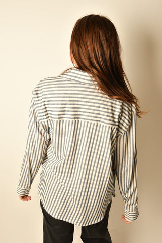 REESE STRIPE BUTTON UP