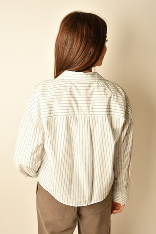 FAVORITE STRIPE BUTTON UP