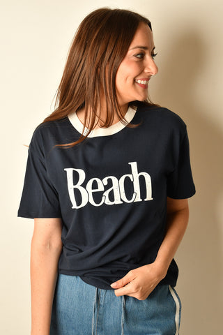 BEACH CONTRAST BOYFRIEND TEE