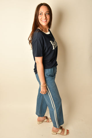 BEACH CONTRAST BOYFRIEND TEE