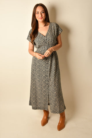SANNA IRIS FLORAL MAXI DRESS
