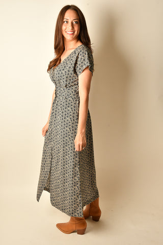 SANNA IRIS FLORAL MAXI DRESS