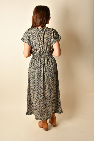 SANNA IRIS FLORAL MAXI DRESS