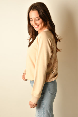 MESH BACK PULLOVER