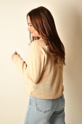 MESH BACK PULLOVER