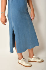 PALISADES JERSEY DENIM DRESS