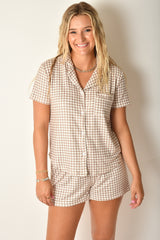 AMY GINGHAM TOP