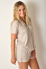 AMY GINGHAM TOP