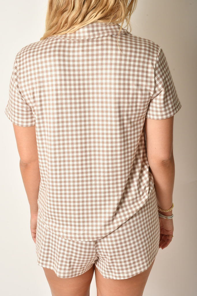 AMY GINGHAM TOP