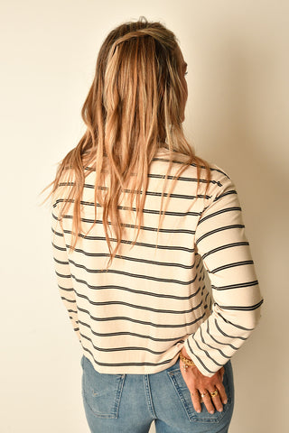 INDY STRIPED LONG SLEEVE TEE