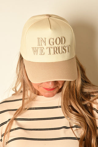 IN GOD WE TRUST BALL CAP