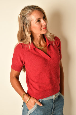 TATUM JOHNNY COLLAR TOP