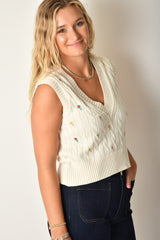 PLUMERIA FLORAL VEST