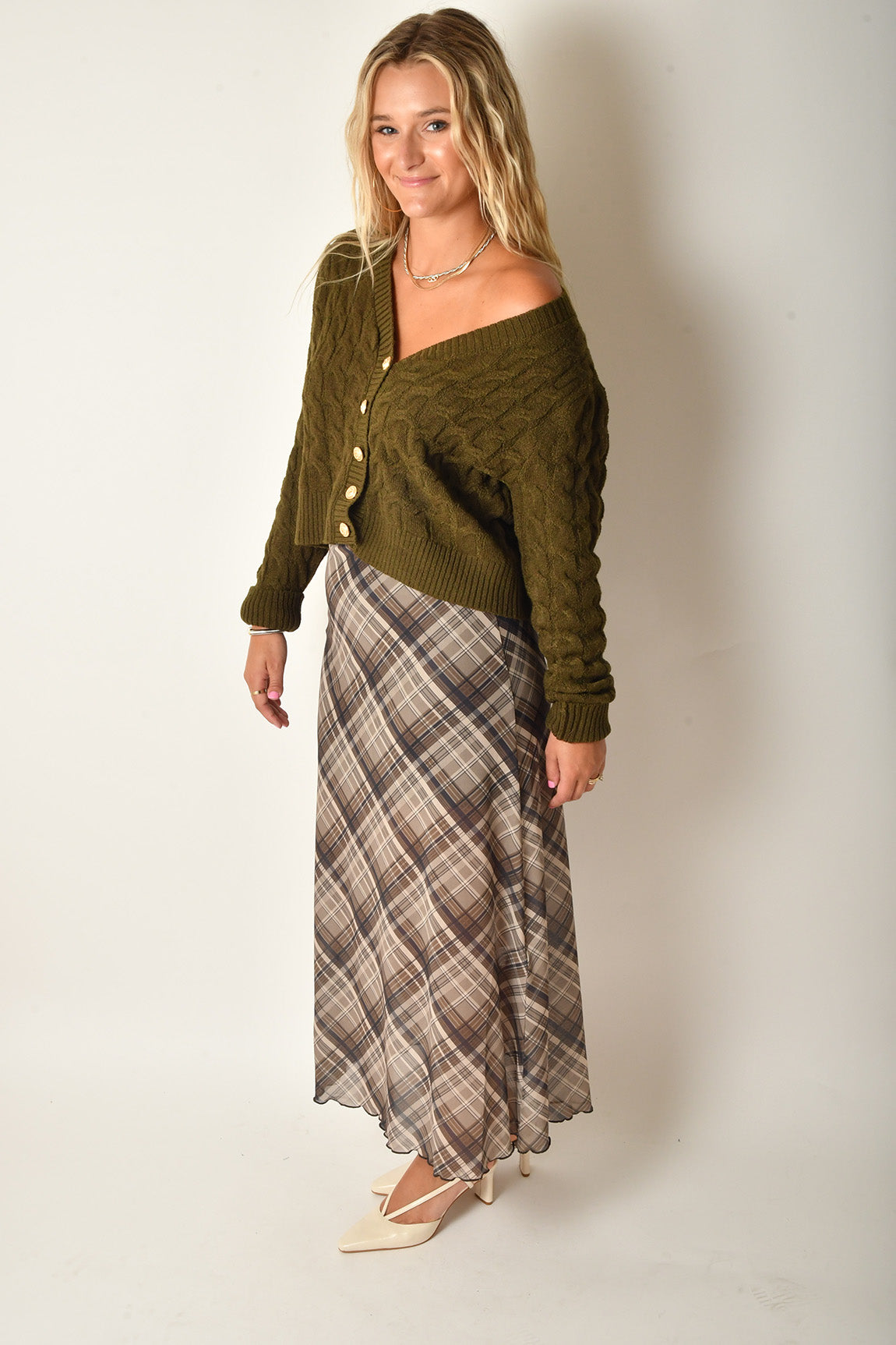 CABLE KNIT CARDIGAN