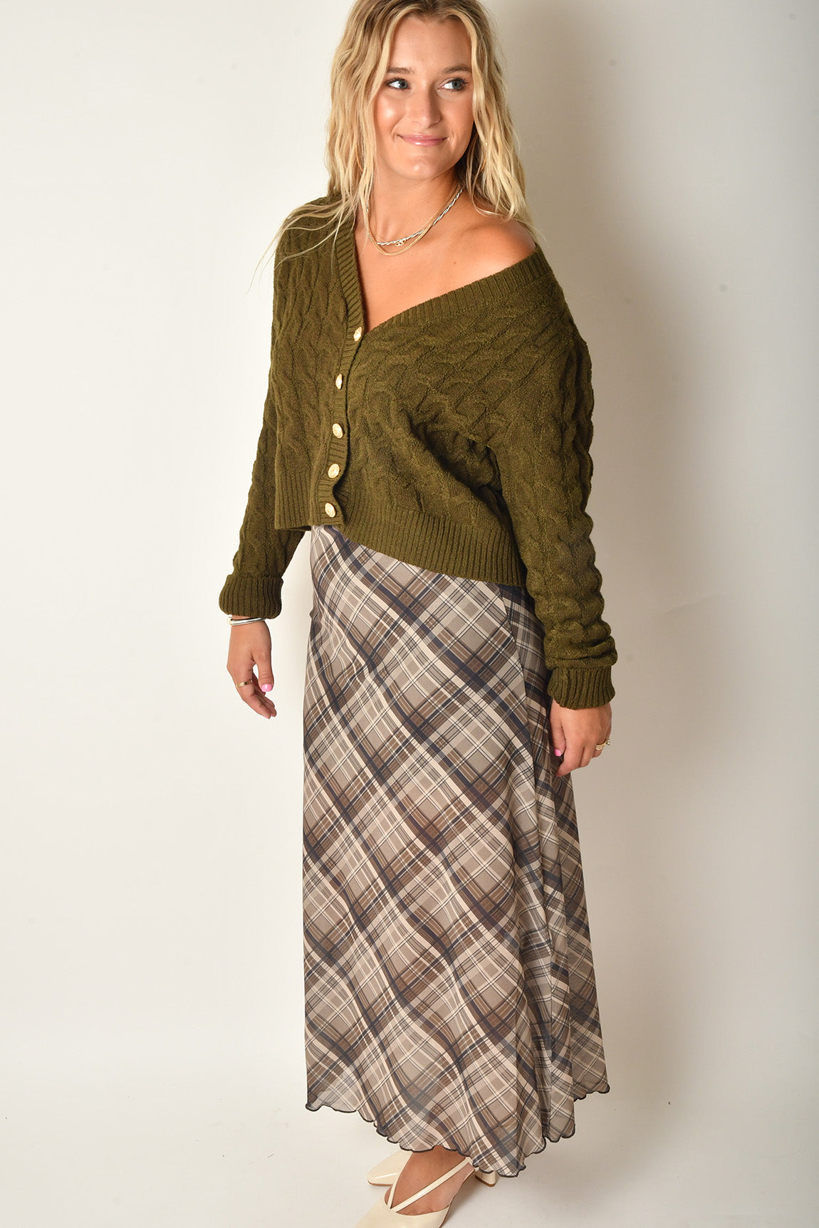 CABLE KNIT CARDIGAN