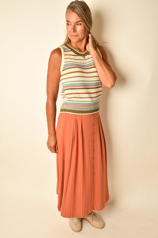 FALL STRIPE SWEATER VEST