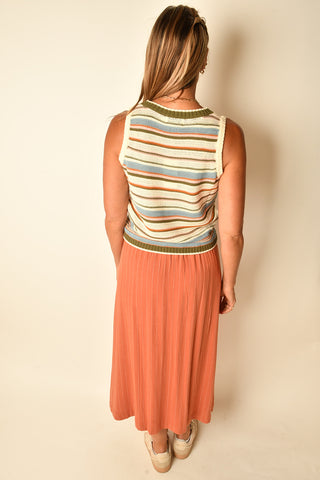FALL STRIPE SWEATER VEST