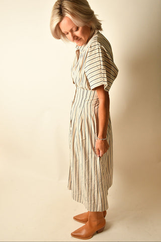 MAUDE WAIST DETAIL SHIRTDRESS