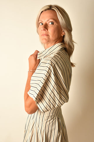 MAUDE WAIST DETAIL SHIRTDRESS