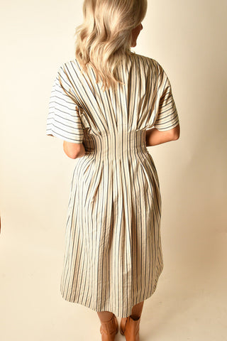 MAUDE WAIST DETAIL SHIRTDRESS