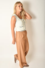LUXE CROCHET SWEATER VEST