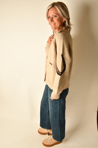 HORSE JACQUARD CARDIGAN