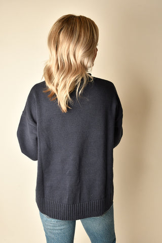 HORSE MOTIF SWEATER