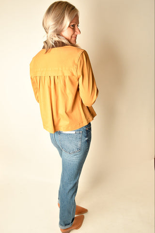 COLLARED SWING JACKET