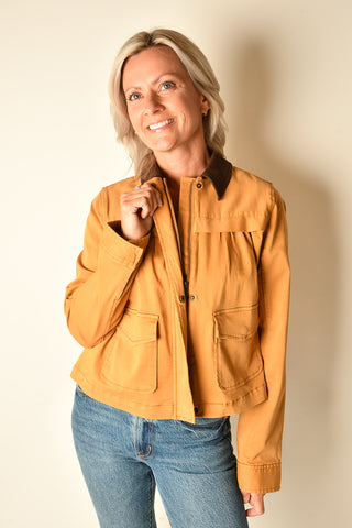 COLLARED SWING JACKET