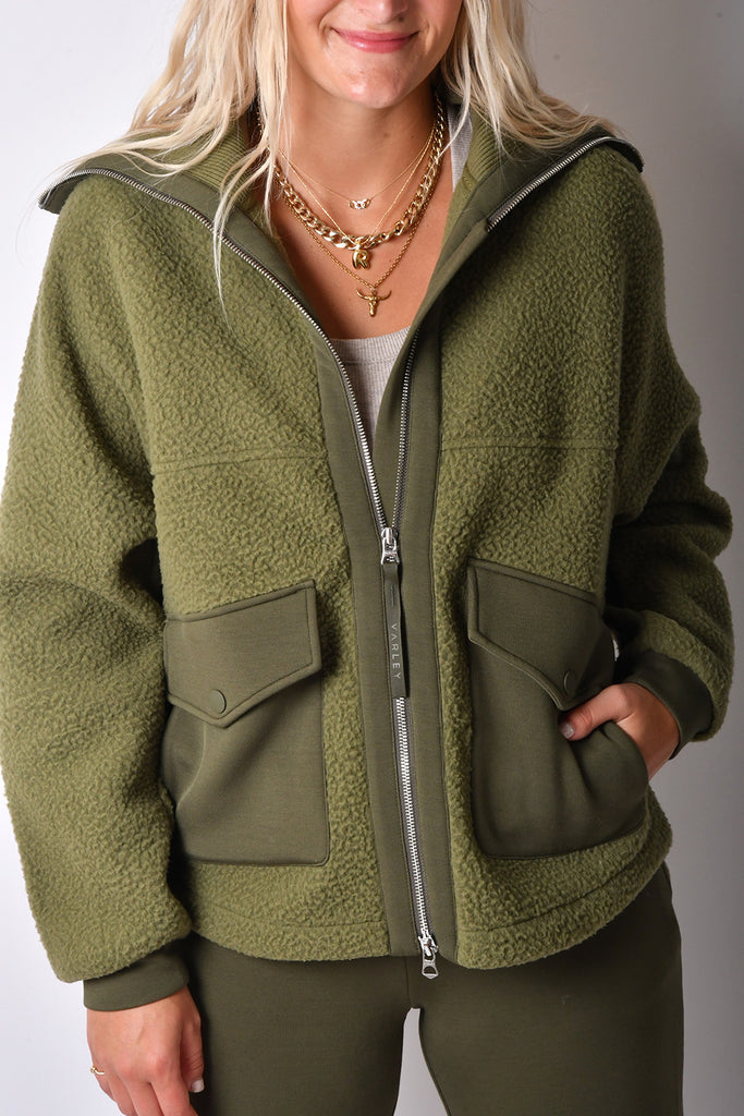 ELEANOR PATCH POCKET FLEECE