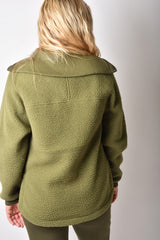 ELEANOR PATCH POCKET FLEECE