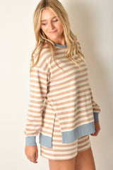 LAYER UP STRIPE SWEATSHIRT