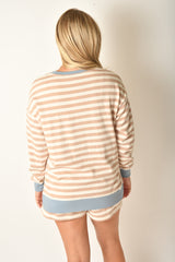 LAYER UP STRIPE SWEATSHIRT
